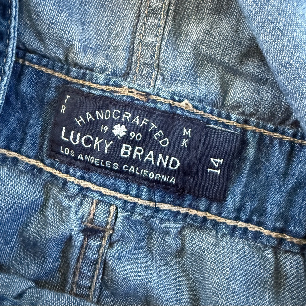 Lucky Brand girls Denim country Jean Overalls 14 - Picture 4 of 6